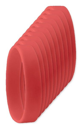 Pack of 10 GiftRetail MO8913 - Durable Event Silicone - Wristband for All Occasions