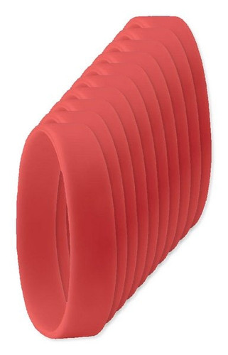 Pack of 10 GiftRetail MO8913 - Durable Event Silicone - Wristband for All Occasions