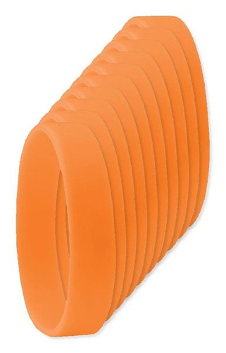 Pack of 10 GiftRetail MO8913 - Durable Event Silicone - Wristband for All Occasions
