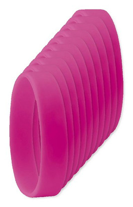 Pack mit 100 GiftRetail MO8913 - EVENT Silikon Armband 