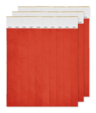 Pak van 3 GiftRetail MO8942 - TYVEK 1 Vel met 10 event armbandjes