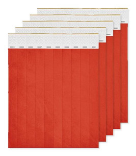 Pack of 5 GiftRetail MO8942 - Durable Tyvek Event Wristbands - Pack of 10