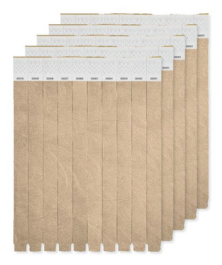 Pak van 5 GiftRetail MO8942 - TYVEK 1 Vel met 10 event armbandjes