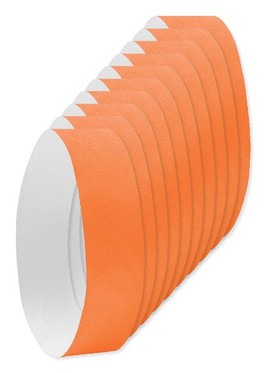 Pack of 10 GiftRetail MO8942 - Durable Tyvek Event Wristbands - Pack of 10