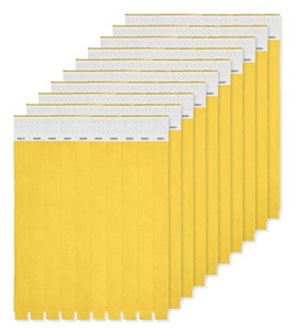 Pack of 100 GiftRetail MO8942 - Durable Tyvek Event Wristbands - Pack of 10