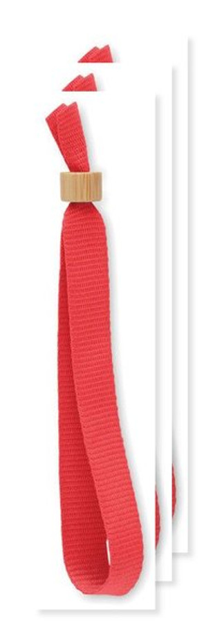 Pak van 3 GiftRetail MO6706 - FIESTA RPET polyester polsband