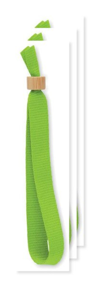 Pack mit 3 GiftRetail MO6706 - FIESTA Armband RPET-Polyester