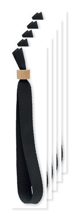 Pak van 5 GiftRetail MO6706 - FIESTA RPET polyester polsband