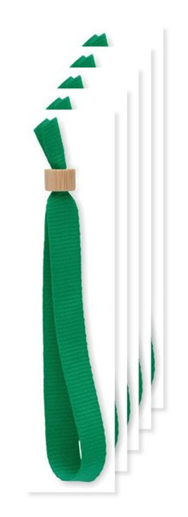 Pack mit 5 GiftRetail MO6706 - FIESTA Armband RPET-Polyester