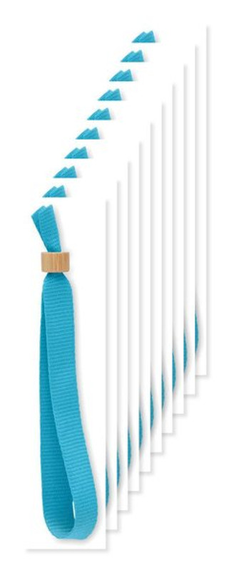 Pack de 10 GiftRetail MO6706 - FIESTA Bracelet en polyester RPET