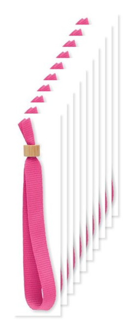Pack de 10 GiftRetail MO6706 - FIESTA Bracelet en polyester RPET
