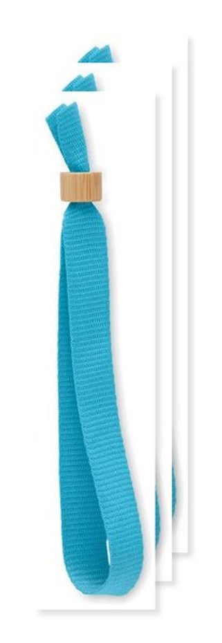 Pack de 30 GiftRetail MO6706 - FIESTA Bracelet en polyester RPET