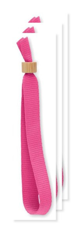 Pack of 30 GiftRetail MO6706 - FIESTA RPET Eco-Friendly RPET Polyester Event Wristband