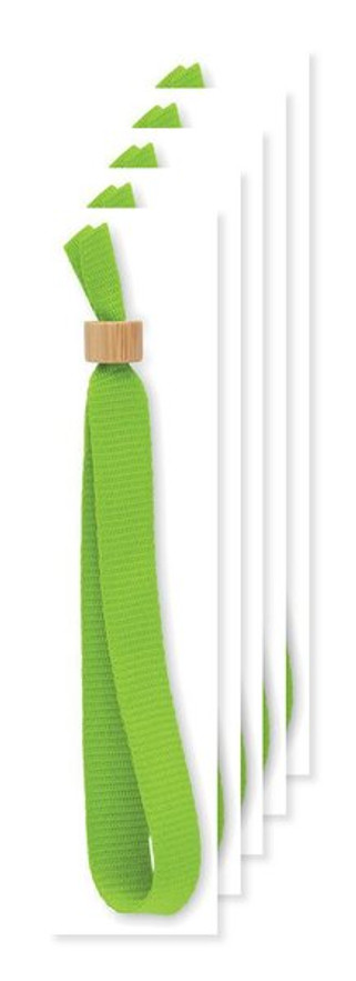 Pack mit 50 GiftRetail MO6706 - FIESTA Armband RPET-Polyester