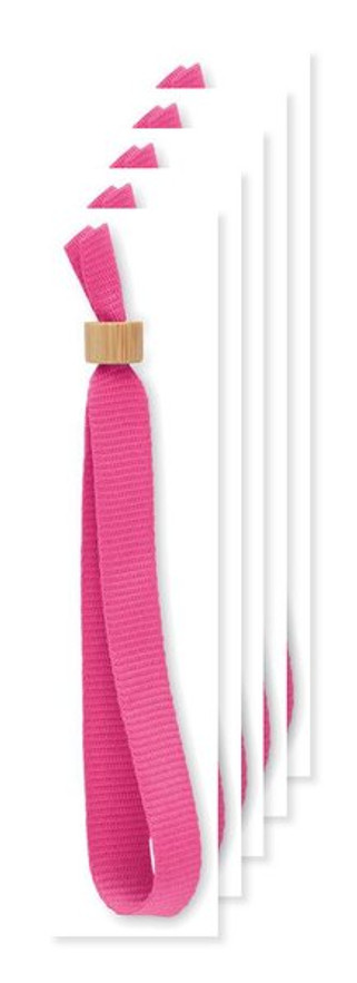 Pack of 50 GiftRetail MO6706 - FIESTA RPET Eco-Friendly RPET Polyester Event Wristband