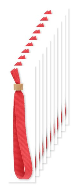 Pak van 100 GiftRetail MO6706 - FIESTA RPET polyester polsband