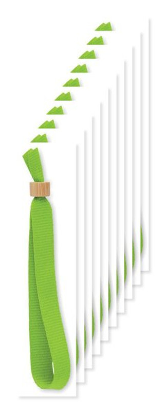 Pak van 100 GiftRetail MO6706 - FIESTA RPET polyester polsband