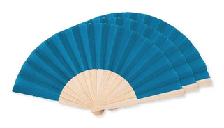 Pack of 3 GiftRetail MO9532 - FANNY WOOD Elegant Wooden Hand Fan with Polyester Fabric