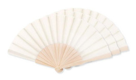 Pack of 3 GiftRetail MO9532 - FANNY WOOD Elegant Wooden Hand Fan with Polyester Fabric