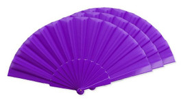 Pack of 3 Stamina PF3110 - ALBERO Hand fan with plastic ribs and polyester fabric