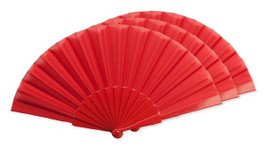 Pack of 3 Stamina PF3110 - ALBERO Hand fan with plastic ribs and polyester fabric