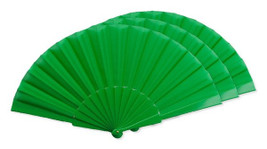 Pack of 3 Stamina PF3110 - ALBERO Hand fan with plastic ribs and polyester fabric