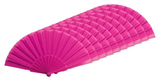 Pack of 10 Stamina PF3110 - ALBERO Hand fan with plastic ribs and polyester fabric