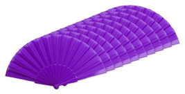 Pack of 10 Stamina PF3110 - ALBERO Hand fan with plastic ribs and polyester fabric