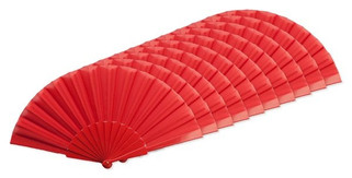 Pack of 10 Stamina PF3110 - ALBERO Hand fan with plastic ribs and polyester fabric