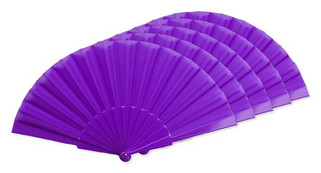 Pack of 50 Stamina PF3110 - ALBERO Hand fan with plastic ribs and polyester fabric