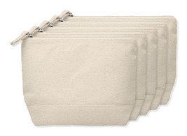 Pakke med 50 GiftRetail MO9815 - KLEUREN Bicolour bomuld kosmetikpose