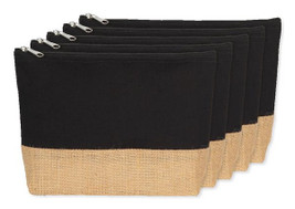 Pack of 50 Kimood KI0276 - Eco-Friendly Canvas and Jute Zipper Pouch