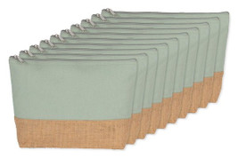 Pack of 100 Kimood KI0276 - Eco-Friendly Canvas and Jute Zipper Pouch
