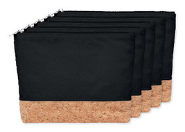 Pack of 5 GiftRetail MO9817 - PORTO BAG Eco-Friendly Cork & Cotton Cosmetic Travel Bag