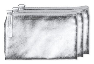 Pak van 3 Stamina MN7570 - MAUVE Portemonnee van PU in glanzend design