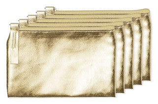 Pak van 5 Stamina MN7570 - MAUVE Portemonnee van PU in glanzend design