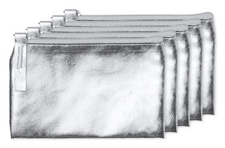 Pak van 5 Stamina MN7570 - MAUVE Portemonnee van PU in glanzend design