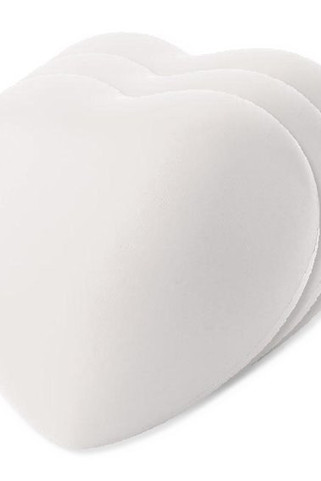 Pack of 3 GiftRetail IT3459 - LOVY Stress Relief Heart-Shaped PU Foam Squeeze Toy