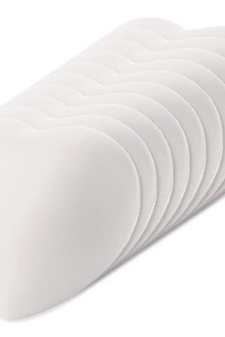 Pack of 10 GiftRetail IT3459 - LOVY Stress Relief Heart-Shaped PU Foam Squeeze Toy