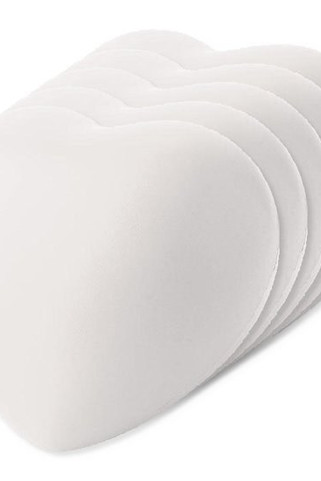 Pack of 50 GiftRetail IT3459 - LOVY Stress Relief Heart-Shaped PU Foam Squeeze Toy