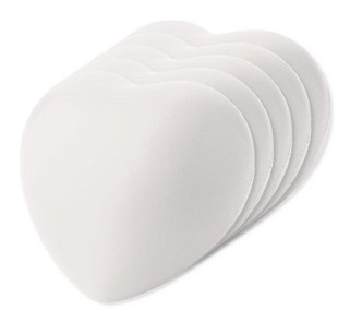Pack of 50 GiftRetail IT3459 - LOVY Stress Relief Heart-Shaped PU Foam Squeeze Toy