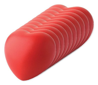 Pakke med 100 GiftRetail IT3459 - LOVY Anti-stress hjertet PU mat