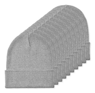 Pak van 10 GiftRetail MO2705 - BEANIX Gebreide muts met boord
