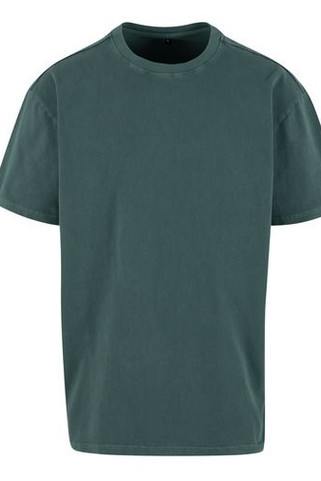 BUILD YOUR BRAND BY189 - ACID WASHED HEAVY OVERSIZE TEE