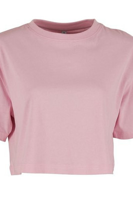 BUILD YOUR BRAND BY264 - LADIES SHORT OVERSIZED TEE