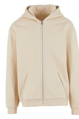 BUILD YOUR BRAND BY443 - Loose-fitting zip-up hoodie