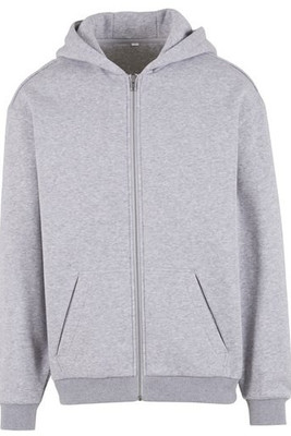 Build Your Brand BY443 - Loszittende hoodie met ritssluiting