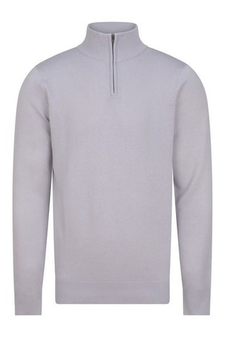 Henbury HY729 - Mens Soft Touch Zip Neck Sweater