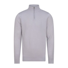Henbury HY729 - Men's Soft Touch Zip Neck Sweater