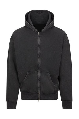 AWDIS JH185 - Washed-effect zip-up hoodie